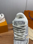 LV Louis vuitton TRAINER - Off white/Cinza Brilho - Alto relevo