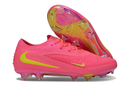 Chuteira Campo NIKE Phantom 6 Elite Low FG - Rosa/Amarelo