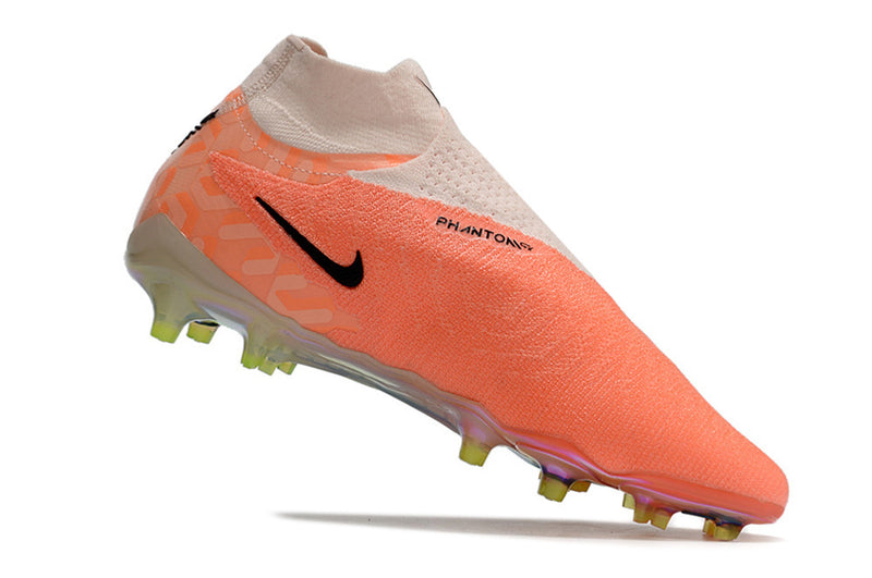Chuteiras de Futebol Nike Phantom GX Elite FG - Laranja/Preto/Prata