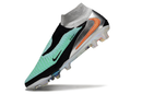 Chuteira Campo Nike Phantom 6 DF Elite Azul Claro e Prata