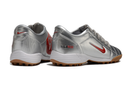 Chuteira Nike Society Total 90 - Prata/Vermelho