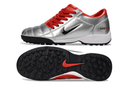 Chuteira Nike Society Total 90 - Prata/Vermelho