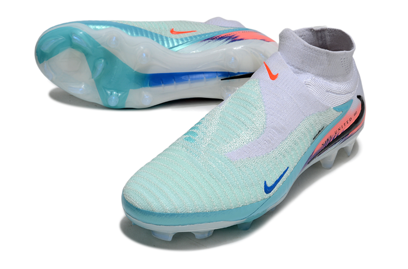 Nike Phantom 6 High Elite FG para Campo Firme nas cores Jade/Branco/Vermelho