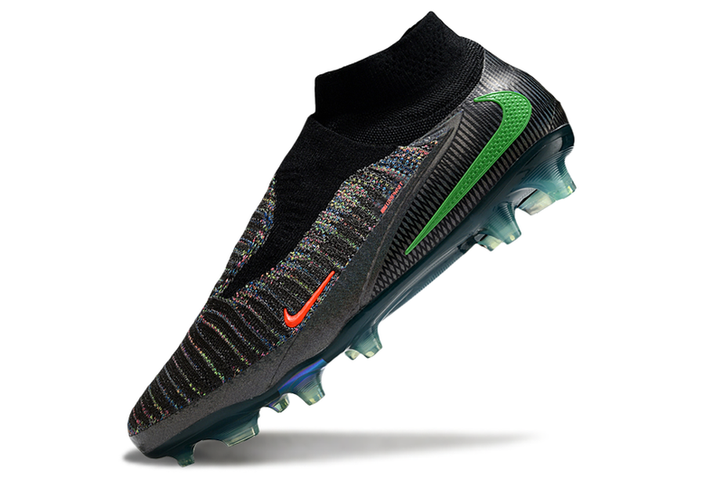 Chuteira de futebol Nike Phantom 6 Elite FG - Preto/Amarelo/Vermelho