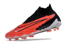 Chuteira Campo Nike Phantom GX DF Elite FG - Preta/Vermelha