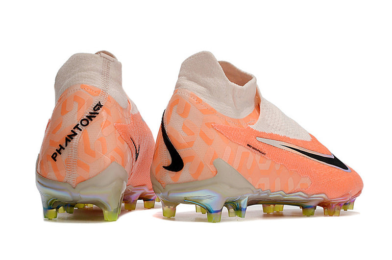 Chuteiras de Futebol Nike Phantom GX Elite FG - Laranja/Preto/Prata