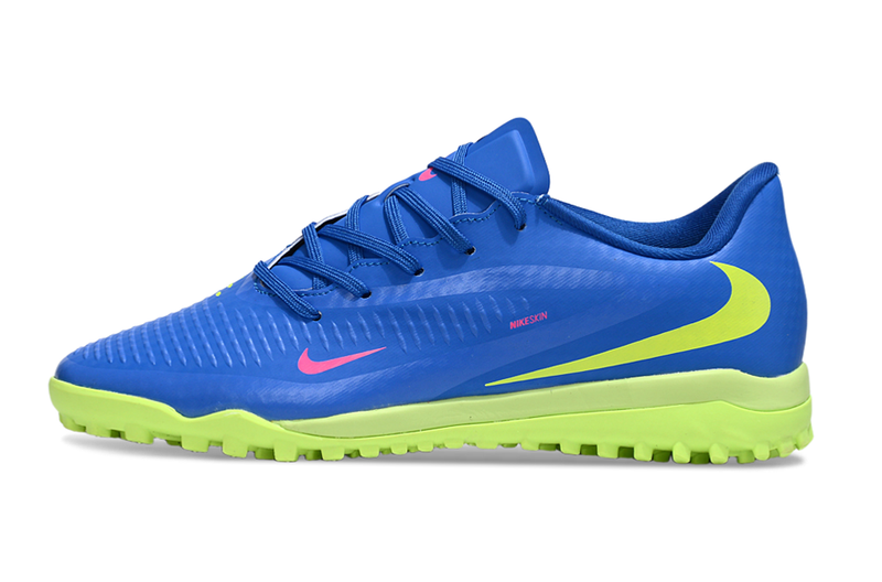Chuteiras Nike Phantom 6 Low Academy - Azul/Verde
