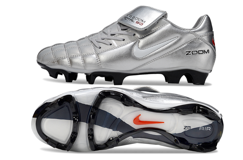 Chuteira Nike Total 90- Prata