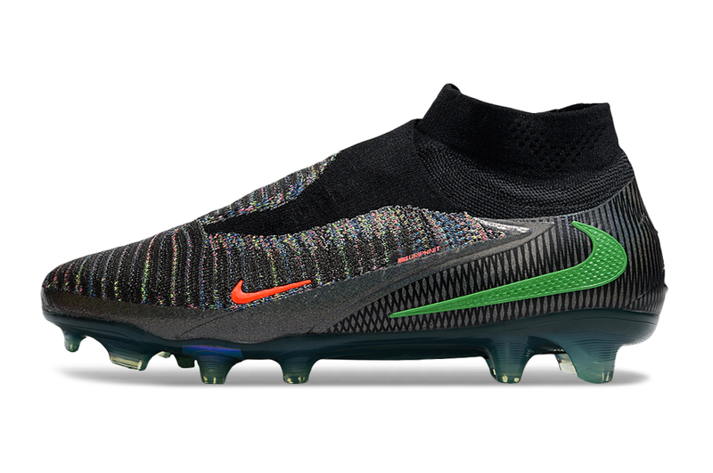 Chuteira de futebol Nike Phantom 6 Elite FG - Preto/Amarelo/Vermelho