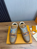 Tênis Louis Vuitton LV Trainer - Marron / Dourado
