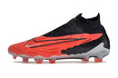 Chuteira Campo Nike Phantom GX DF Elite FG - Preta/Vermelha