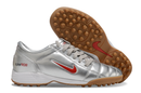 Chuteira Nike Society Total 90 - Prata/Vermelho