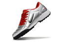 Chuteira Nike Society Total 90 - Prata/Vermelho