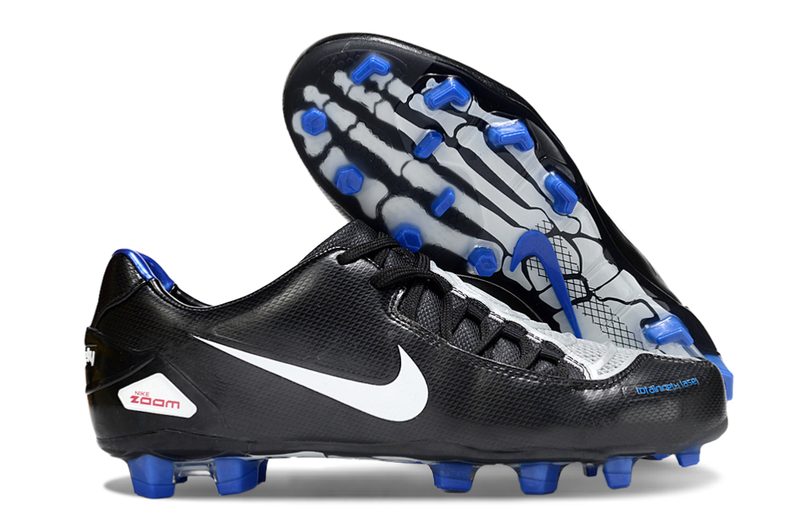Chuteira Nike Total 90 Campo Laser - Preto/Branco