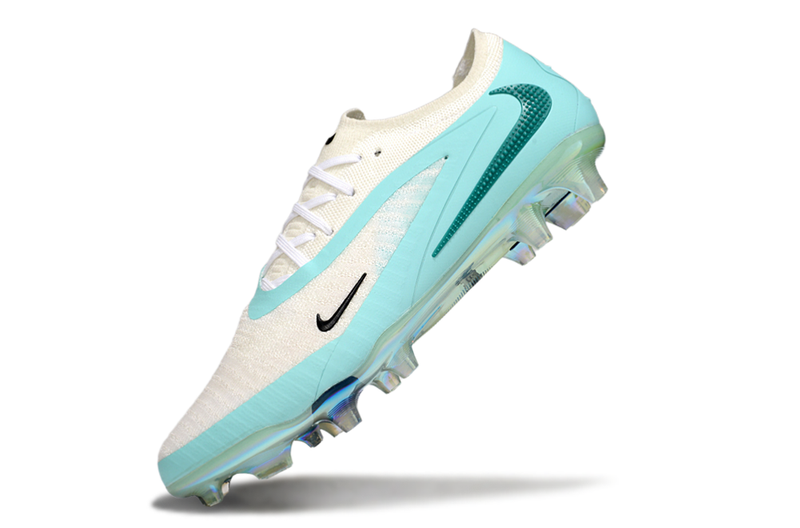 Chuteira Campo NIKE Phantom 6 Elite FG - Branco/Azul